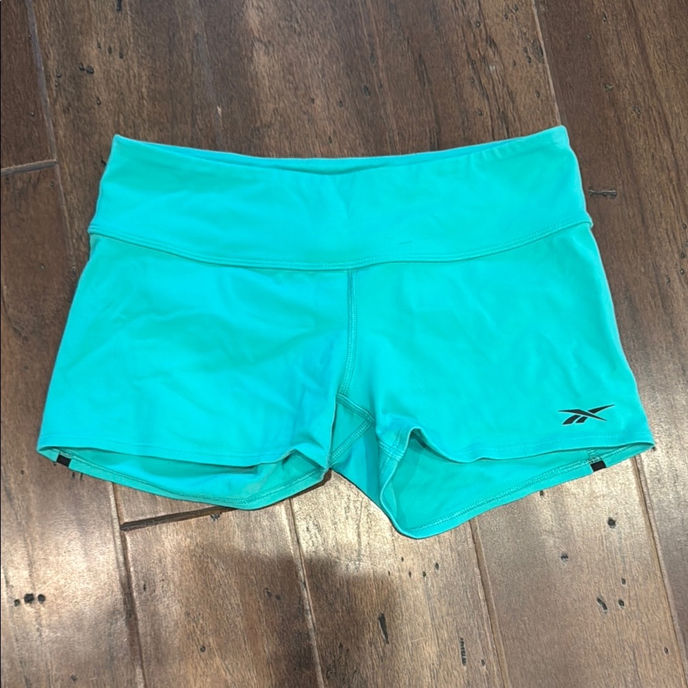 Reebok seafoam green compression shorts